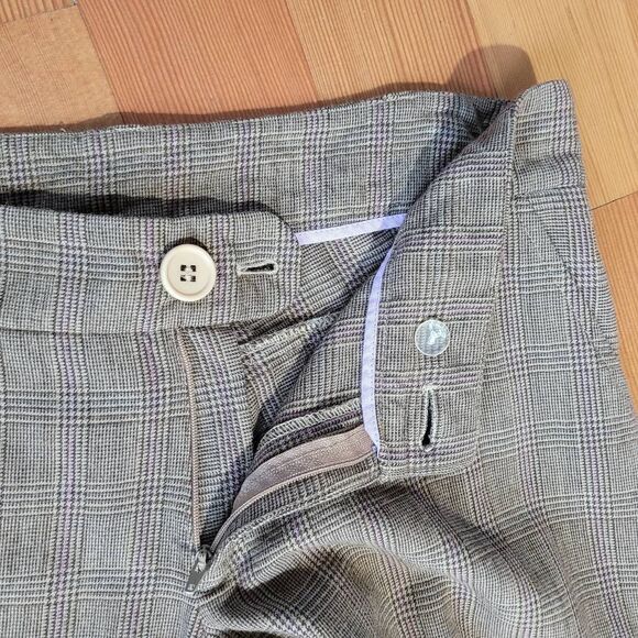 Vintage Y2K plaid capri trousers cuffed twill low rise preppy‎ paris hilton twee - Picture 13 of 13